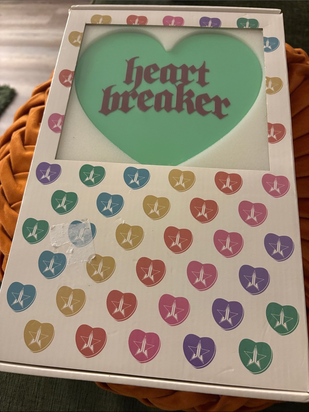 Jeffree Star Heart Pattern Cosmetic Mirror Box